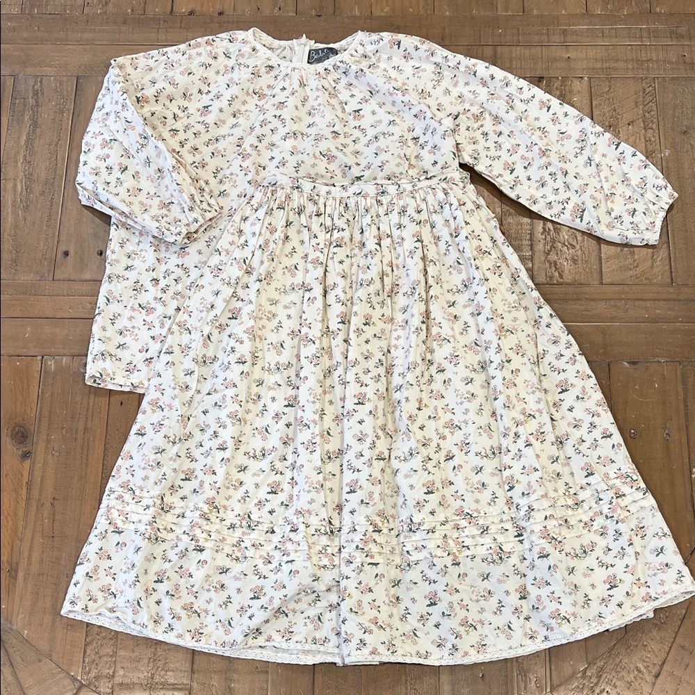 Belati floral blouse and midi skirt set girls 14 modest Prairiecore Cottagecore
